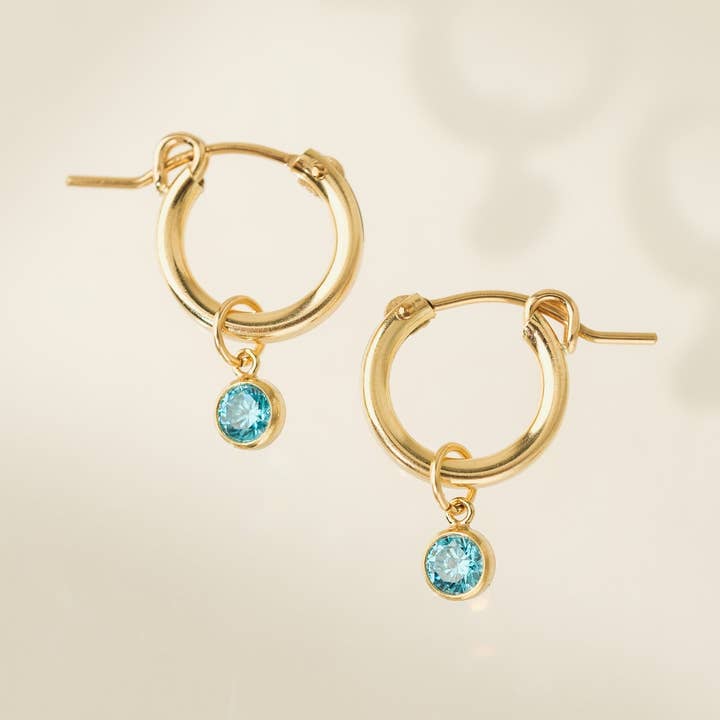 Lover's Tempo Jewelry - Wholesale Hoop Earrings - Birthstone Gold-Filled Hoop Earrings24