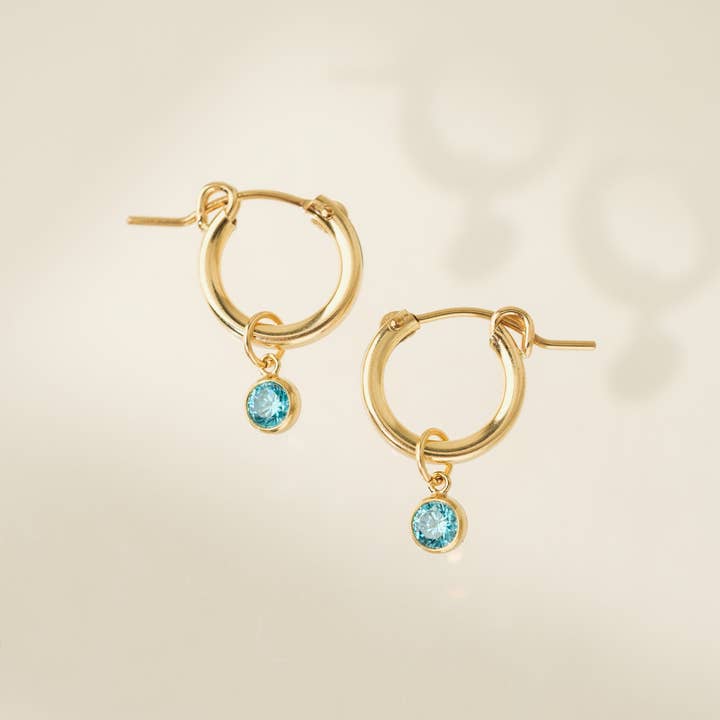 Lover's Tempo Jewelry - Wholesale Hoop Earrings - Birthstone Gold-Filled Hoop Earrings13