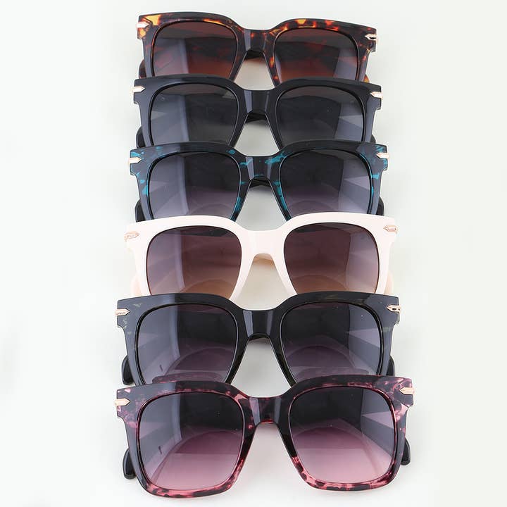 Modern Tortoise Wayfarer Sunglasses for wholesale by 3AM BY H&D ACCESSORIES
