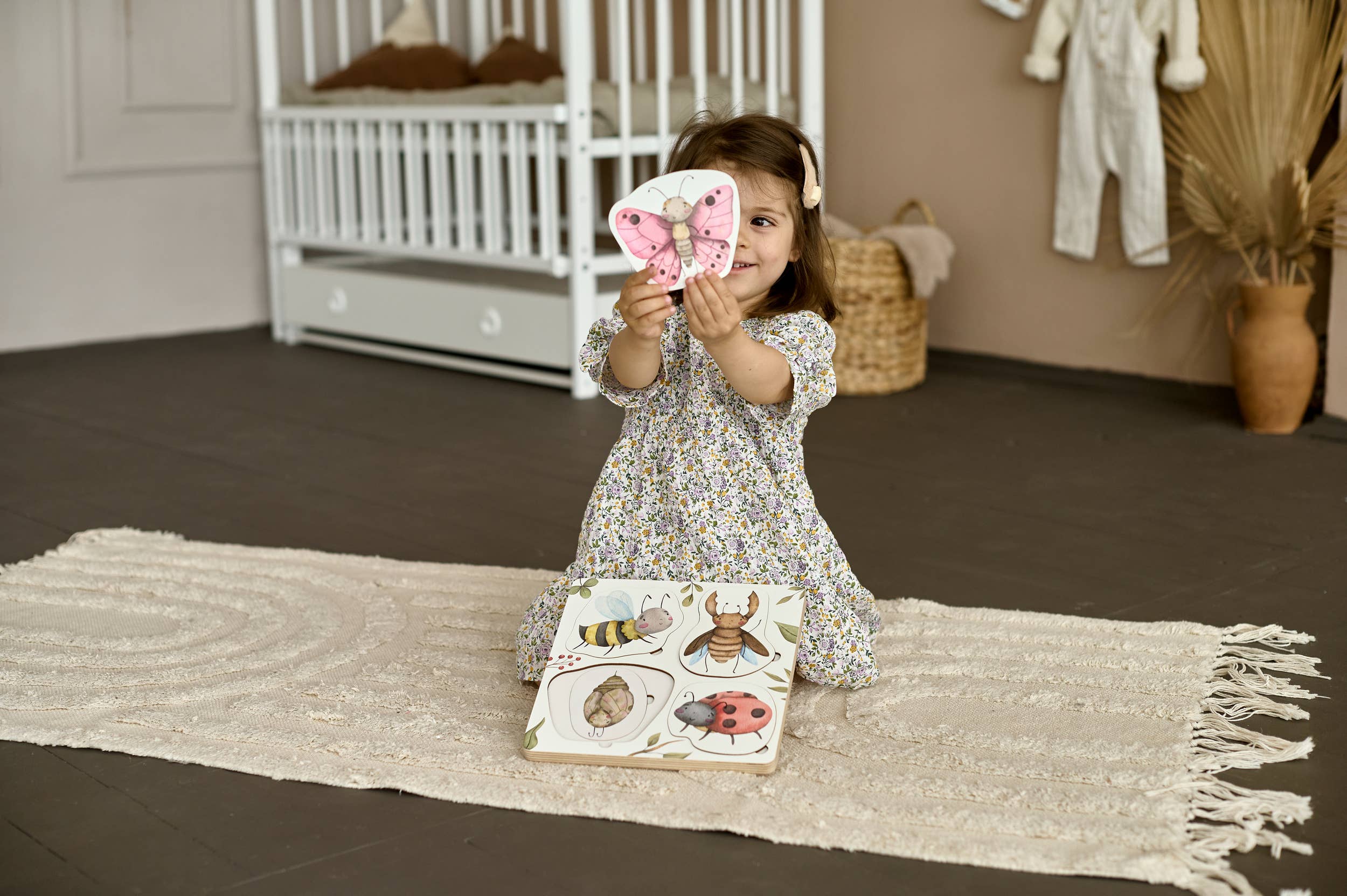 ODEAS – Großhandel Puzzle – Kinder – Lebenszyklus der Insekten Holzpuzzle Montessori Lernspielzeu8