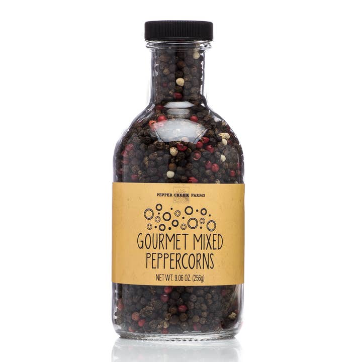 Pepper Creek Farms - Wholesale Pepper/Peppercorns - Mixed Peppercorns Stout Jar 9.6 Oz.