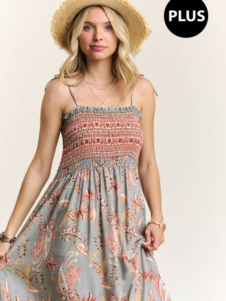 D7501MMX -TIE SHOULDER MAXI DRESS for wholesale by Madelyn