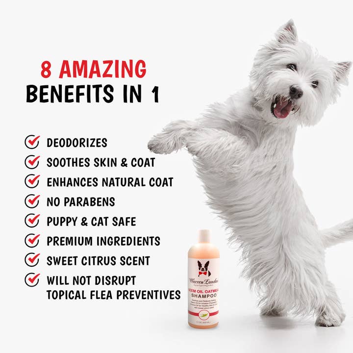 Warren London Dog Products - Wholesale Pet shampoo – Dog - Shampoo: Neem Oil - 2 Sizes2