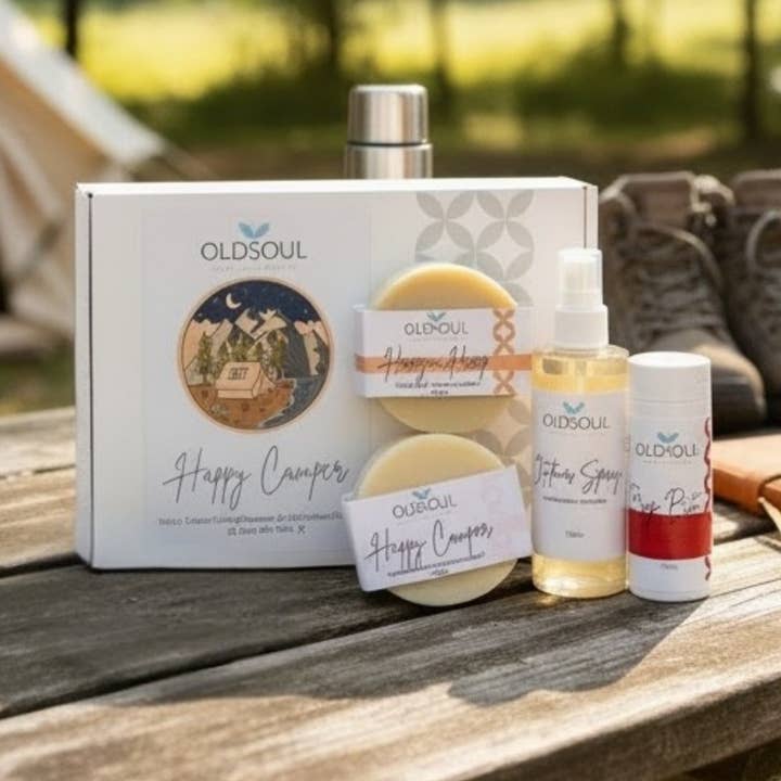 Happy Camper Kollektion für den Großhandel von Old Soul Soap Company Inc.