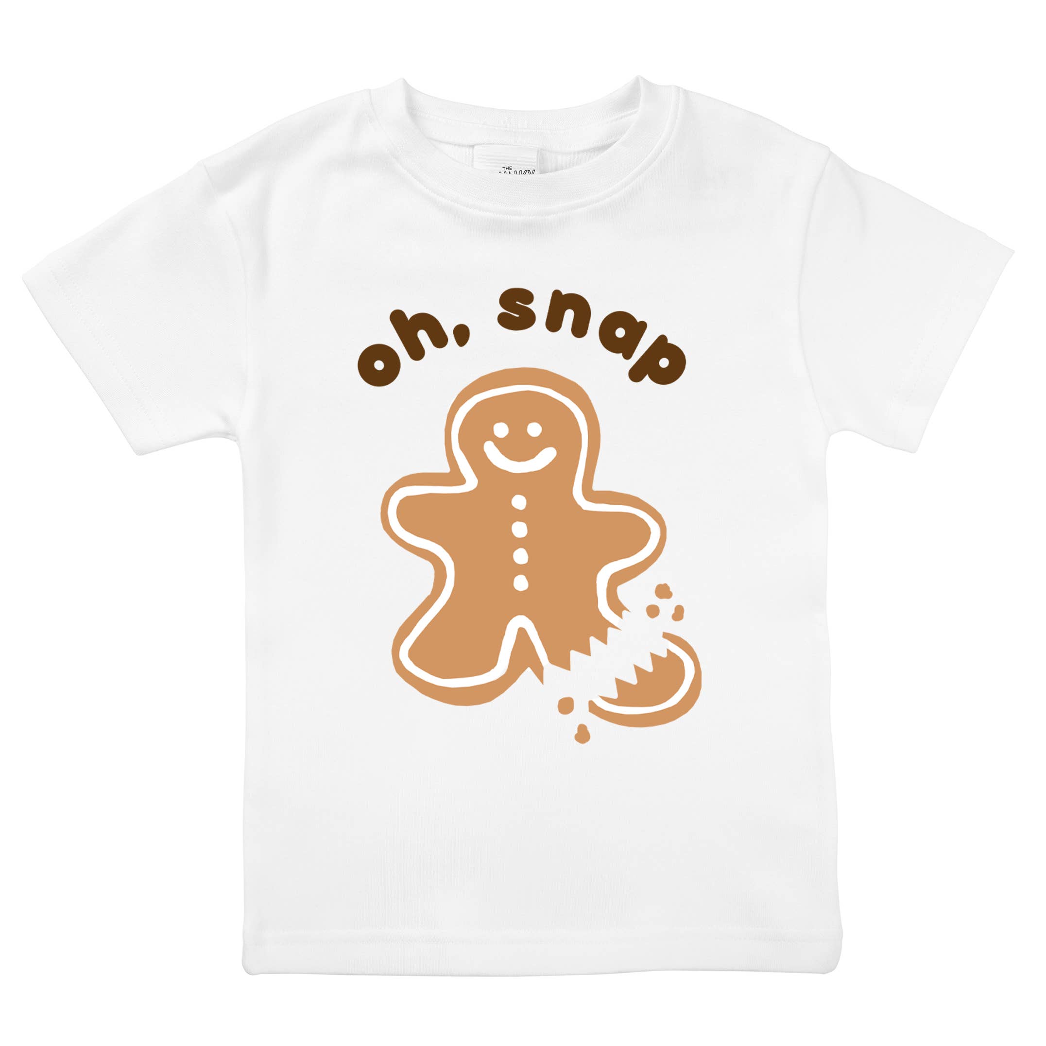 Spunky Stork - Wholesale Screen Printed T-Shirt - Kids - Oh Snap Gingerbread Man Funny Christmas Baby Toddler Top7