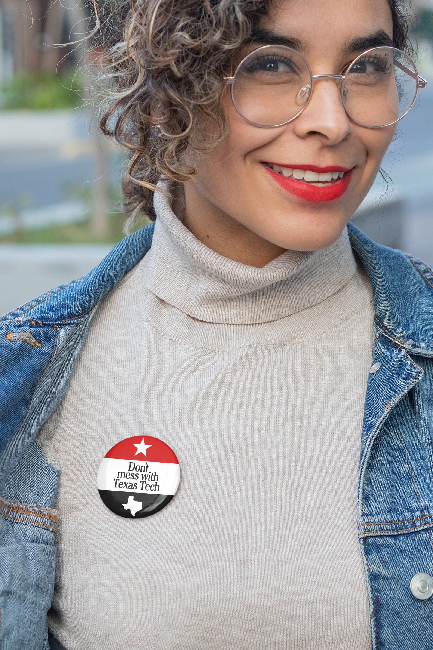 GameDayDrips - Venta al por mayor Botón/prendedor - Botón del Día del Partido | No te metas con los tejanos | Personalizable2