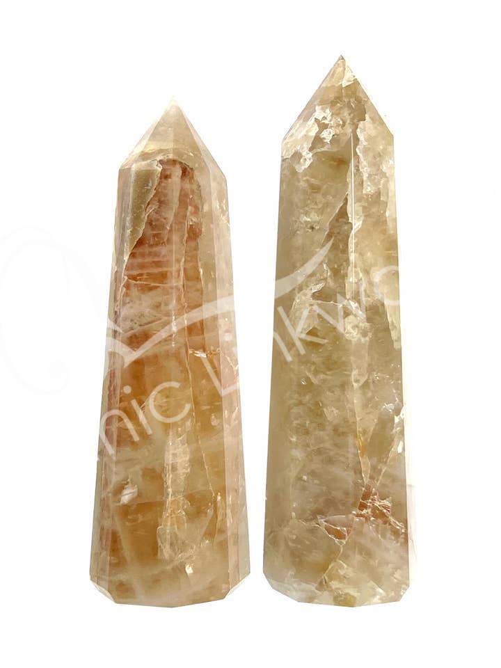 (2 KG LOTTO) OBELISCO - TOPAZIO, NATURALE 15-20 CM per la vendita all'ingrosso da parte di Oceanic Linkways Inc