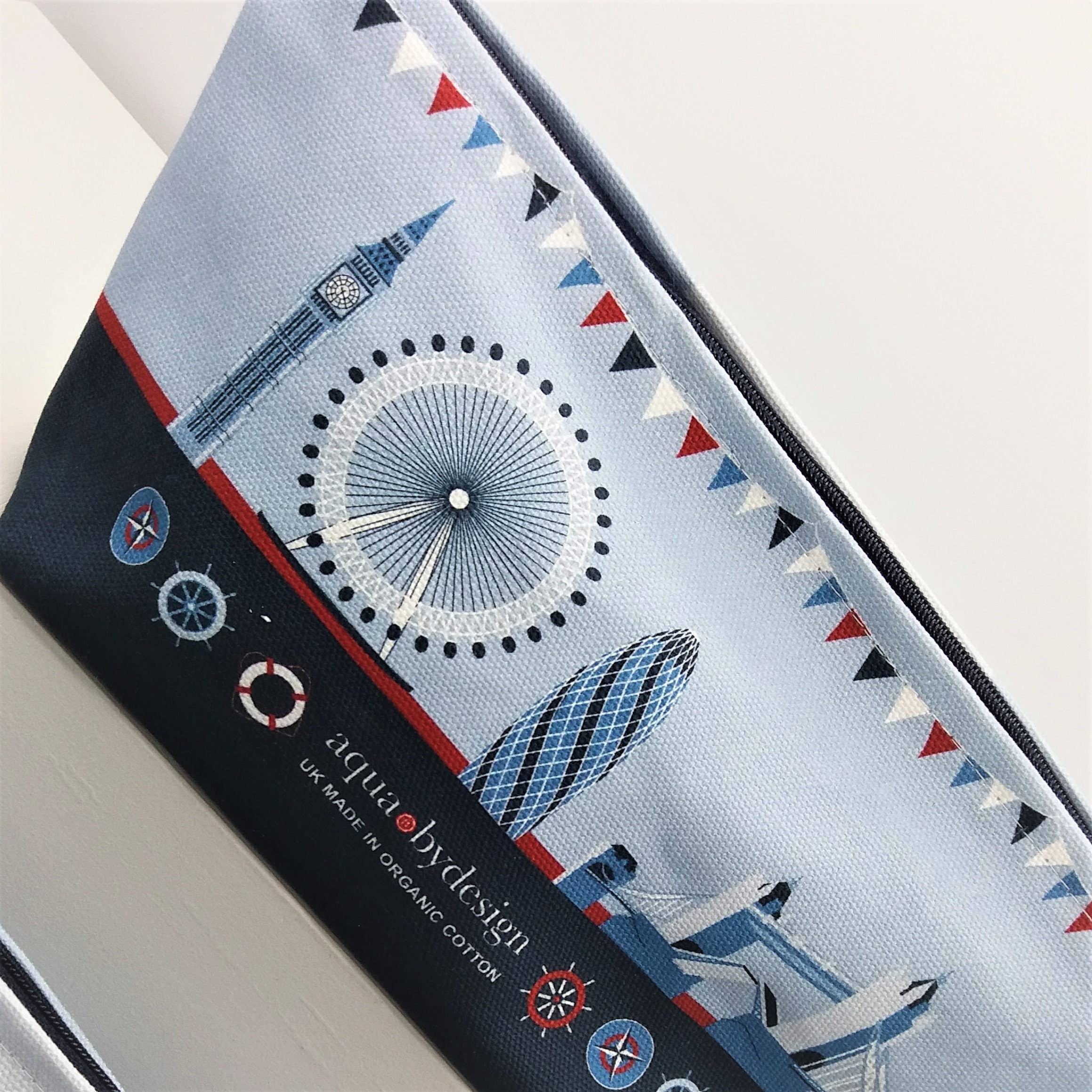 Aqua by Design - Wholesale Makeup/Cosmetic Bag - Cosmetic Bag, London Skyline & Rowing design8