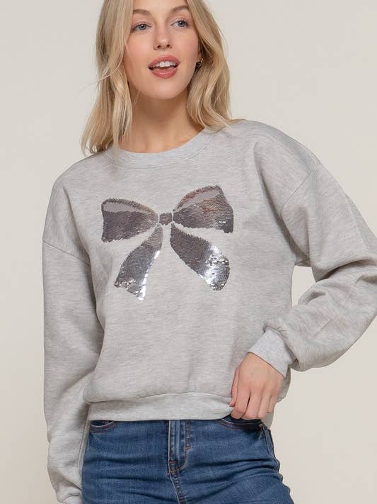 FLEECE-INNEN-SWEATSHIRT MIT PAILLETTENDETAIL für den Großhandel von Lemon Tree