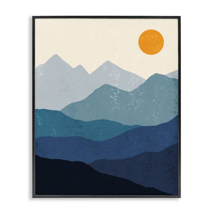 De Dageraad Boven Bergen Ingelijste Kunst voor wholesale door Stupell Industries