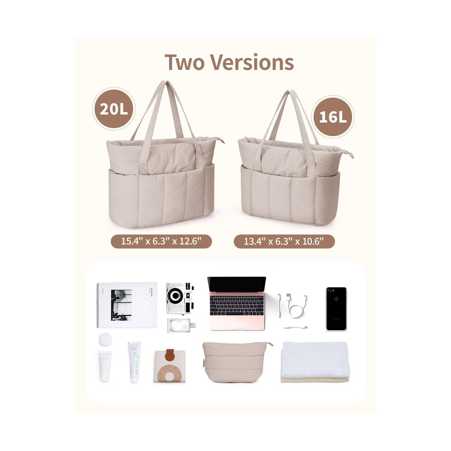 NARWEY INC - Vendita all'ingrosso Borsa tote - Donna - Borsa da viaggio Narwey Puffer per donne, adatta come bagaglio a mano.33