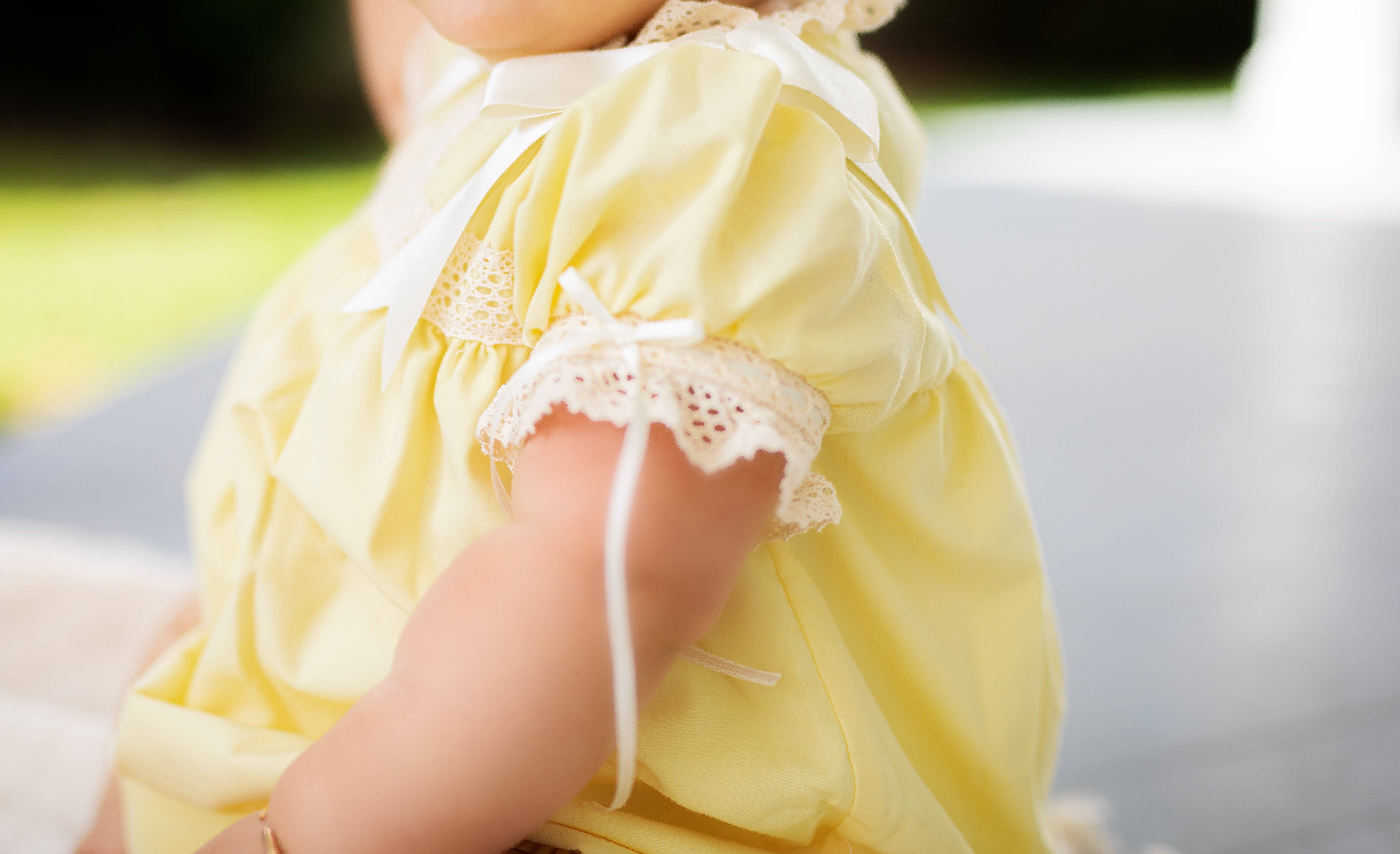 Posh Pickle - Wholesale Bodysuit (Non-Footed) - Baby - Bristol Yellow Heirloom Bubble3