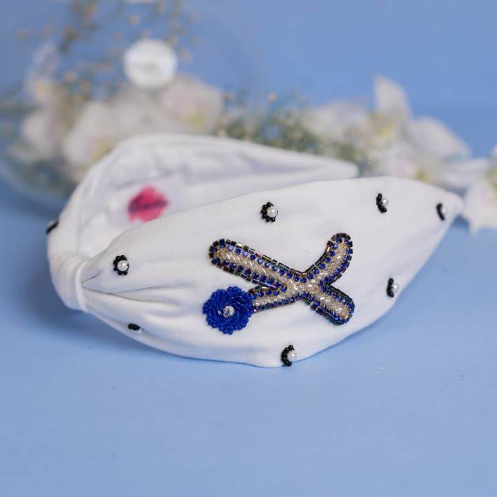 Bandeau brodé Betty Cooper Iniziale - X pour la vente par Elaa