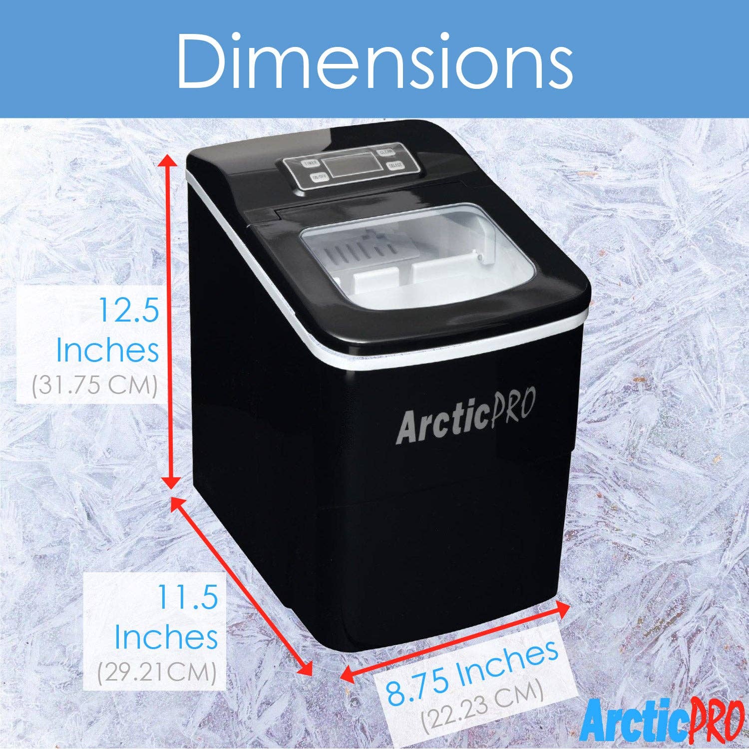 ShopBobbys - Wholesale Kitchen Appliance - Arctic-Pro Portable Digital Quick Ice Maker Machine, Black,5