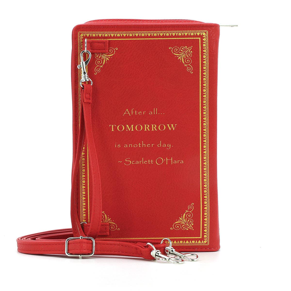 COMECO INC - Wholesale Clutch Bag - Women's - Gone with the Wind Book Clutch Bag in Vinyl2