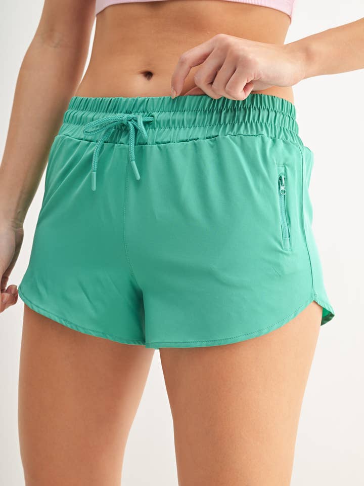 Mono B - Wholesale Athletic Shorts - Women's - Drapey Mini Active Shorts52