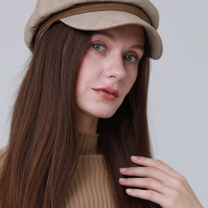 Leto Accessories - Wholesale Newsboy/Schoolboy Hat - Women's - Classic Military Officer Cap – Vintage Lieutenant Hat7