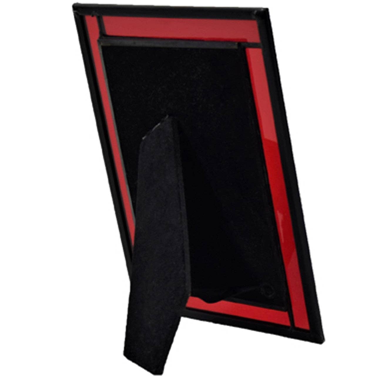 J Devlin Glass Art & Bert Anderson Collection - Wholesale Picture Frame - Pic 325 Red Glass - Easel Back Frame Series6