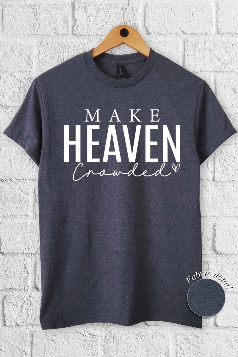 COLORBEAR - Wholesale T-Shirt (Graphic) - Women's - Make Heaven Crowded Graphic Heavy Cotton Tee1