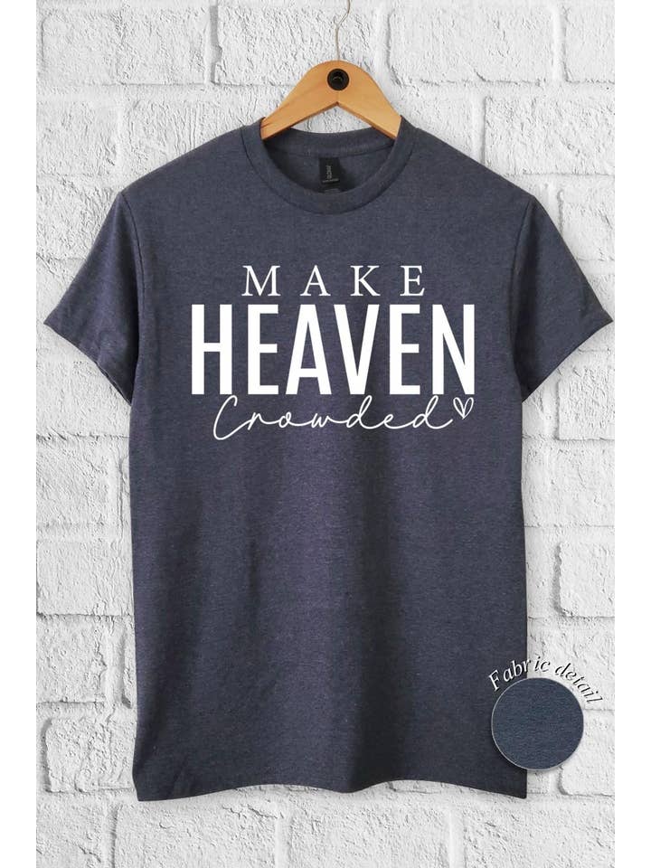 COLORBEAR - Wholesale T-Shirt (Graphic) - Women's - Make Heaven Crowded Graphic Heavy Cotton Tee1