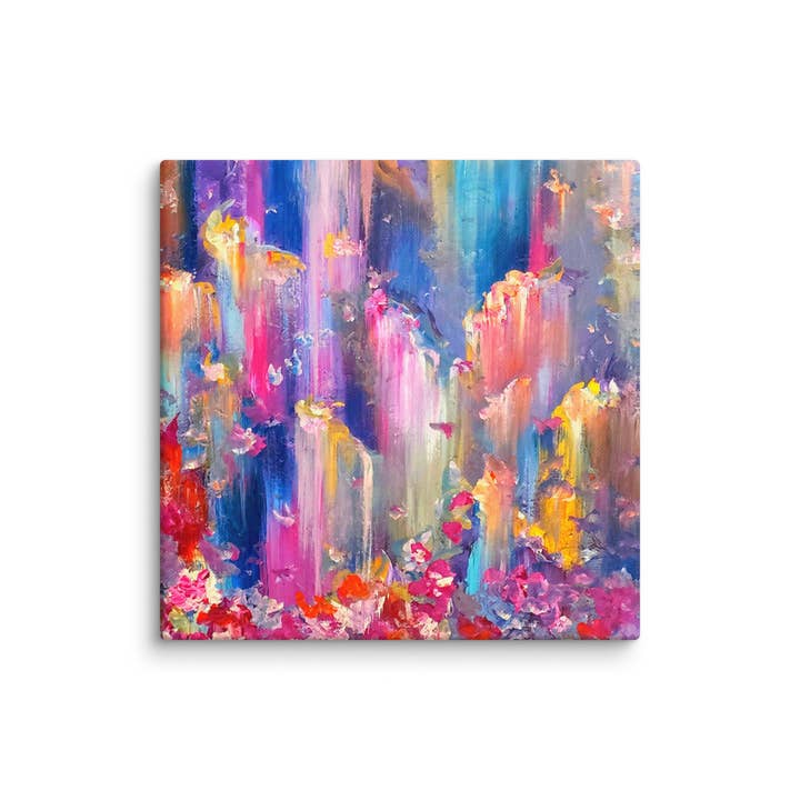 Paradise Falls Canvas Print - 12" x 12" for wholesale by StudioTumazi Merchandise