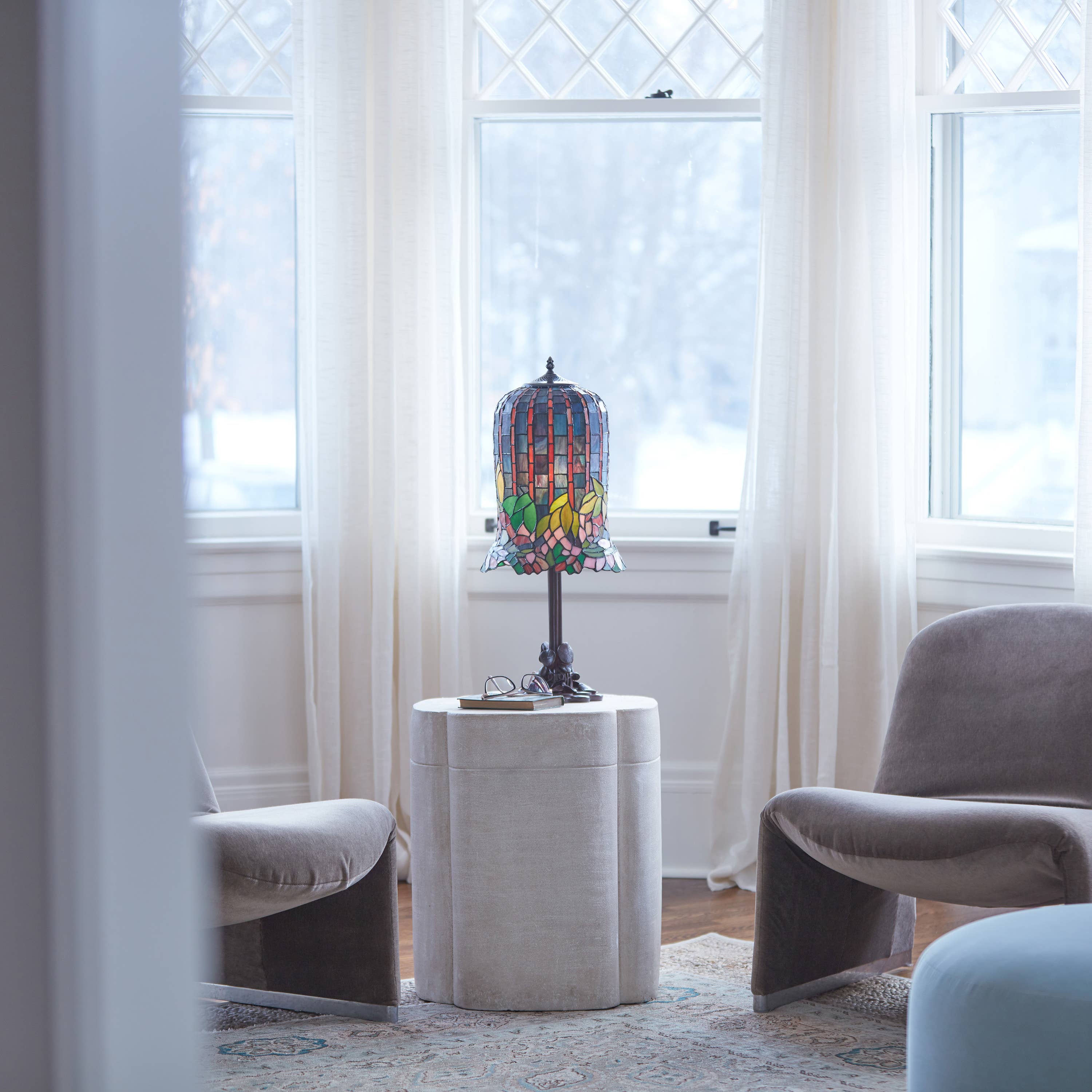 River of Goods - Wholesale Accent/Desk Lamp - 26" Tiffany Stained Glass Table Lamp - Pond Lily Bell Shade4