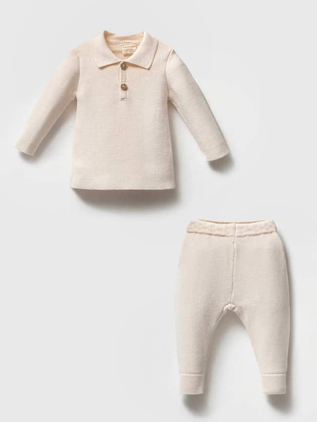 Baby Boy Polo Collar 2 pc Set (100% Cotton) for wholesale by Nipperland