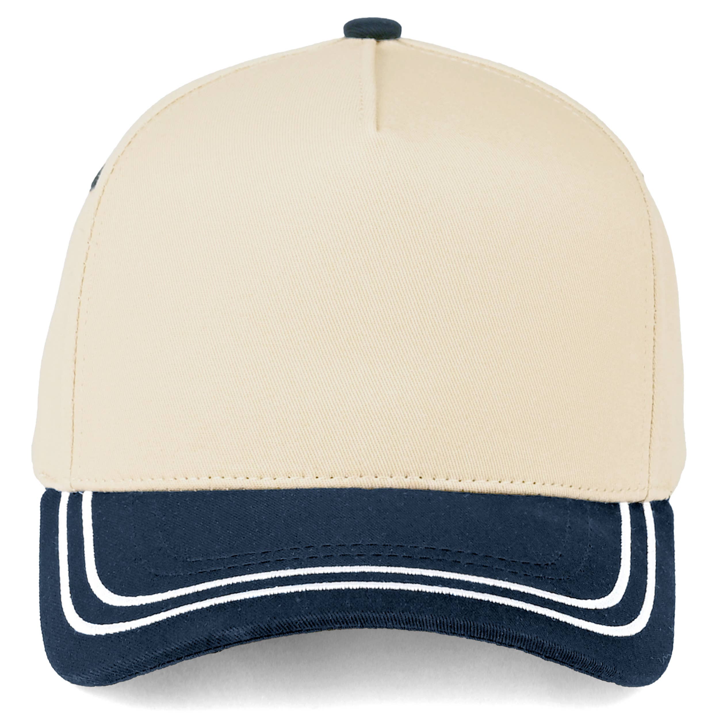Hana – Engroshandel Trucker hat - Dame – C.C Two Tone med Retro Stribe Bomuld Trucker Kasket3
