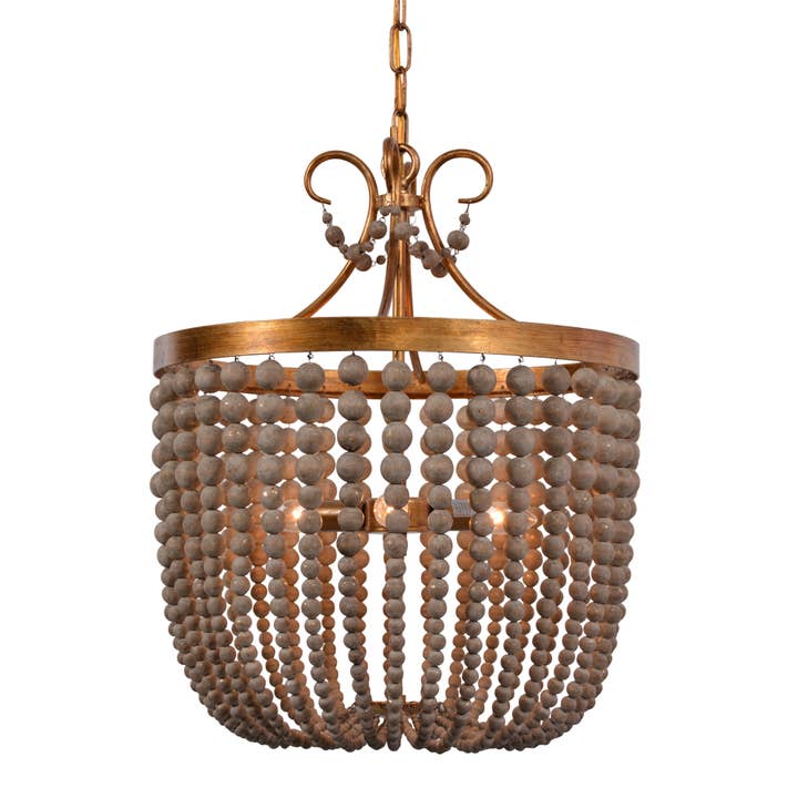 Darcia Small Chandelier In Antique Gold for wholesale by Terracotta Designs