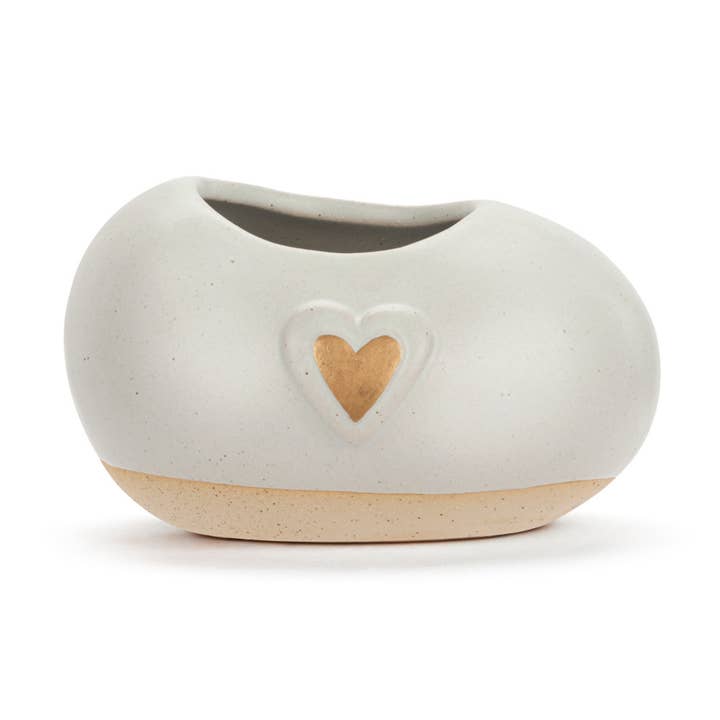 Inspired Small Planter - Heart for wholesale by DEMDACO