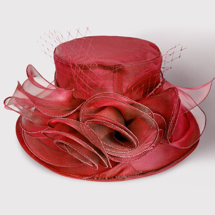 Sensibling Corp. - Wholesale Fascinator Hat - Women's - Bow Mesh Accented Tea Party Organza Dressy Hat
