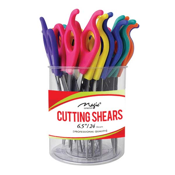 Majestic Wholesale - Wholesale Hair Scissors - MAGIC COLLECTION CUTTING SHEARS 6.5" 24PC SET ASST COLORS0