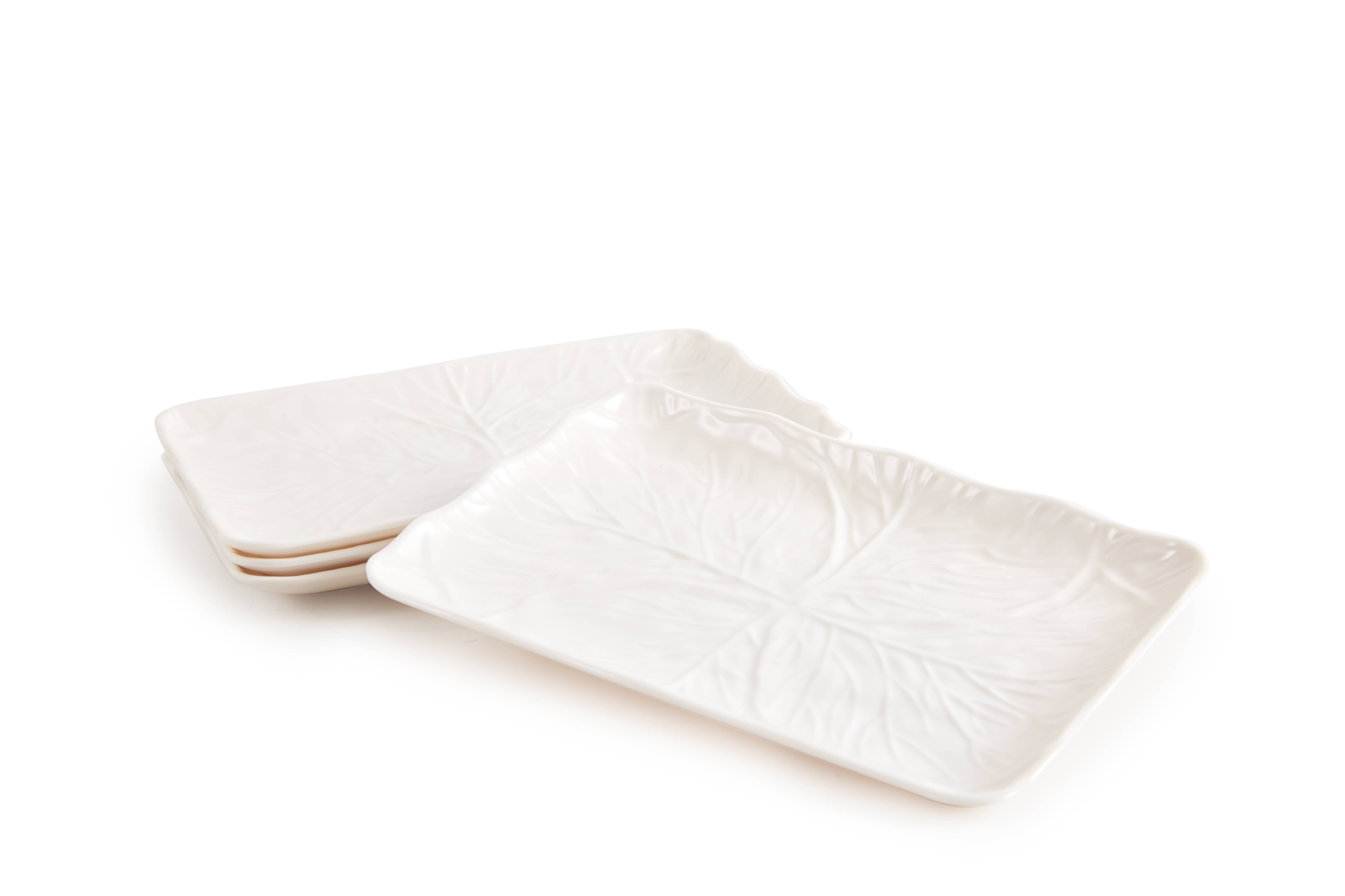 Siren Song - Wholesale Appetizer Serveware - Cabbage Leaf Appetizer Plates/Trays Set/44