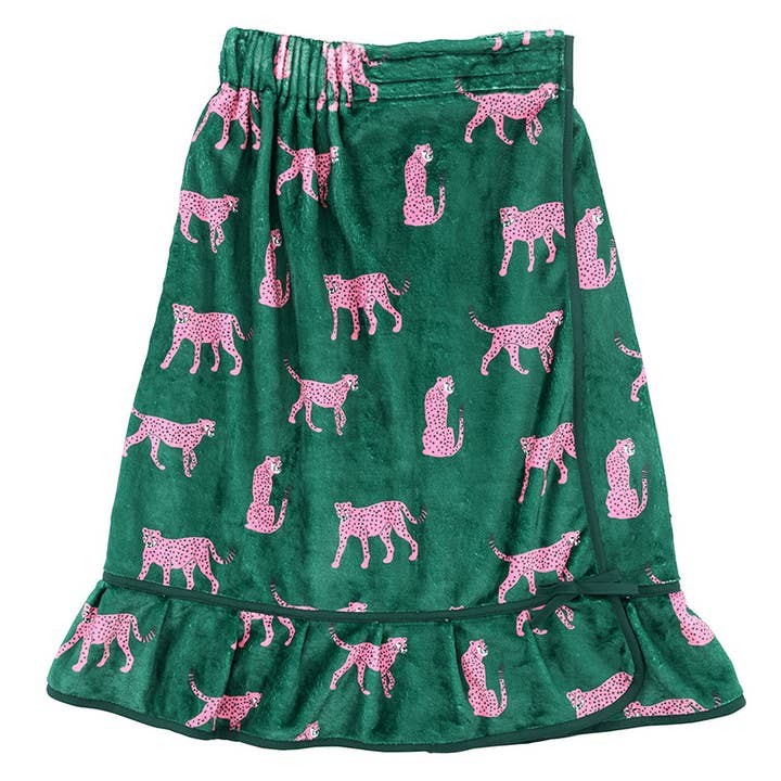 Spa-Wickel - Grün + Geparden für den Großhandel von Bella Sleep + Spa