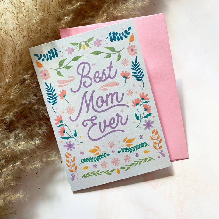 Meilleure maman du monde | Fête des Mères | Mini carte de vœux pour la vente par Cheeky Peach Designs