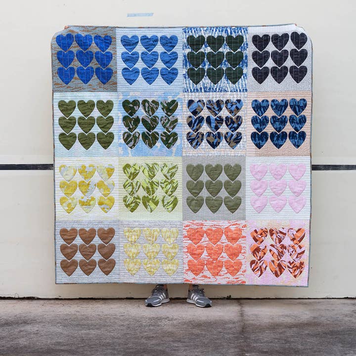 Hearts Quilt Pattern for wholesale by Carolyn Friedlander