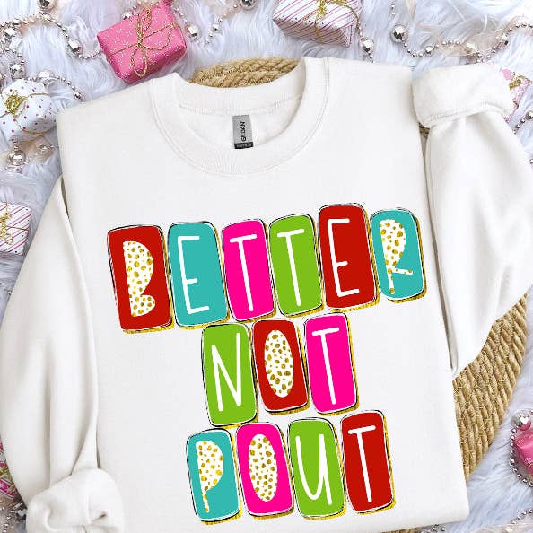 Beter Niet Pruilen Witte Sweater (Speciaal) voor wholesale door Cypress Slough Outfitters