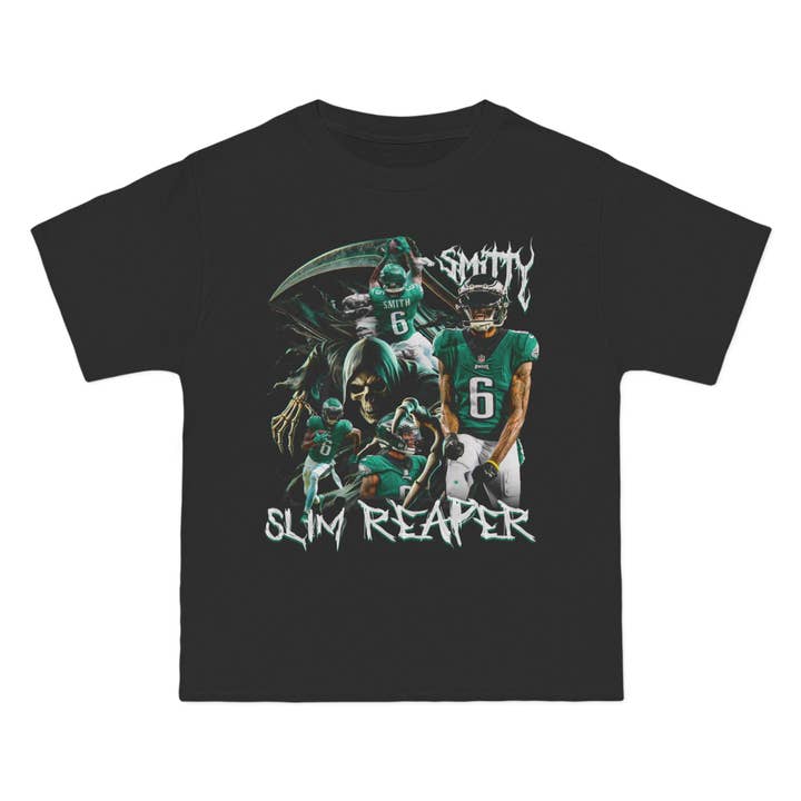 TheKingShirt - Wholesale Graphic Sweatshirt - Women's - DeVonta Smith Slim Reaper Eagles T-Shirt - Retro Graphic Tee