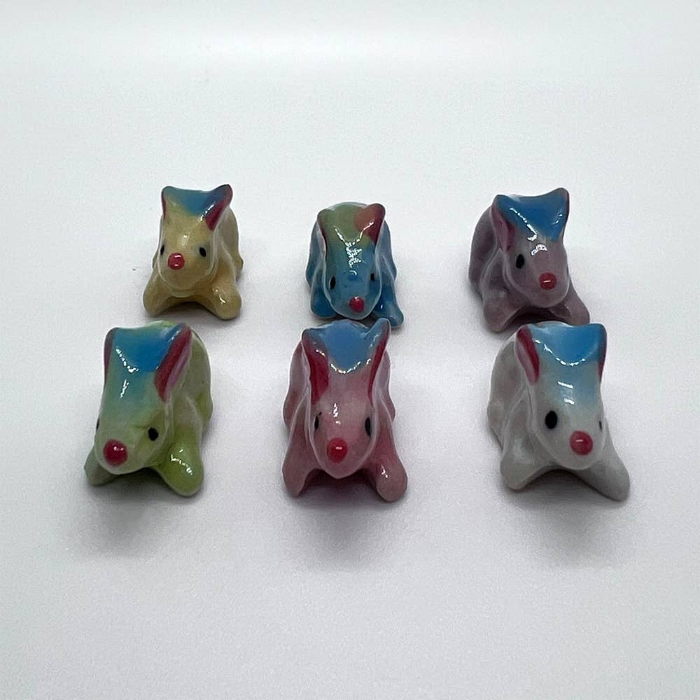 VIE - Wholesale Decorative Figurine - Mini Ceramic Figurine, Assorted Colour, Approx. 2cm106