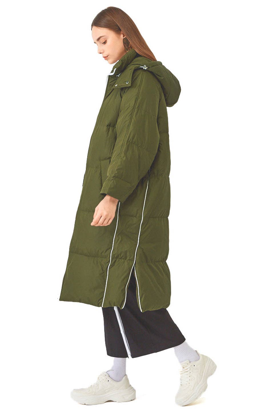 Urlazh - Wholesale Coat - Women's - Goose Down Quilted Hooded Puffer Coat5