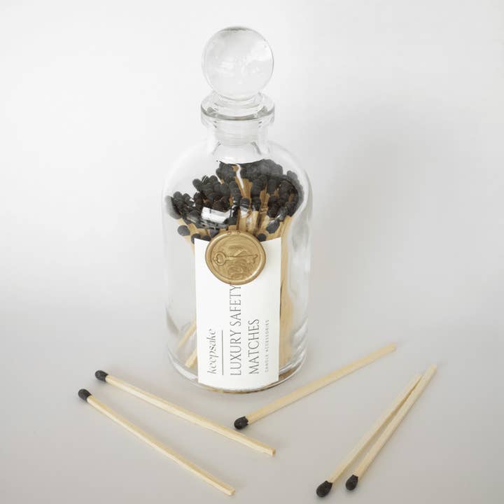 Keepsake Candle | Curated - Wholesale Matches - Black Apothecary Safety Matches4