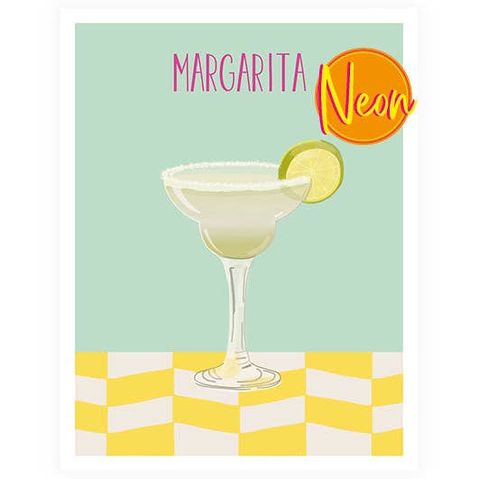 Margarita | AuriCard | Neon Postcard for wholesale by Hey!Cards GmbH & Co. KG