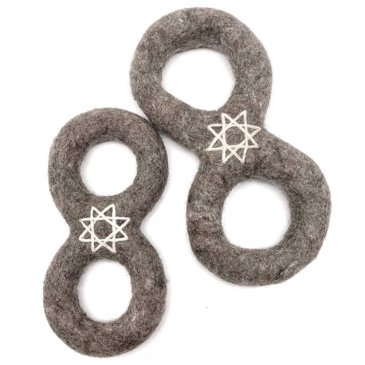 Wooliie - Wholesale Pet Toy - Dog - Alchemy Creation Infinity Ring - All-Natural Wool Dog Toy2