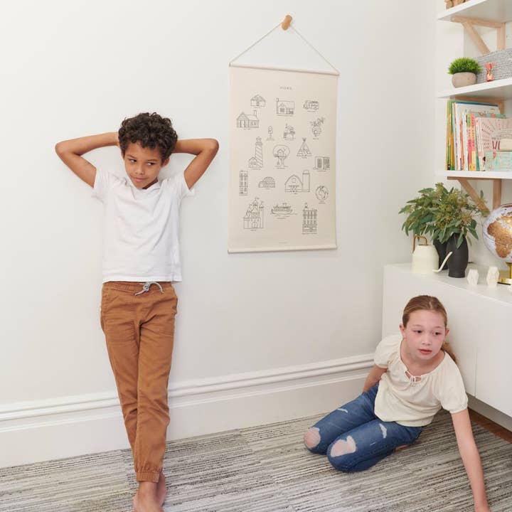 Affiche Homes pour chambre d'enfant, 20 x 30 pour la vente par Home Room Co.