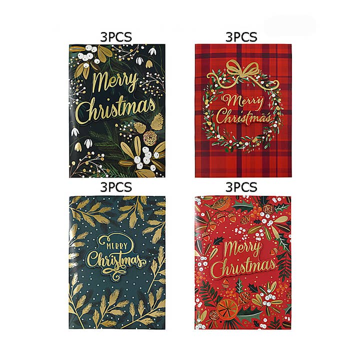 Sensibling Corp. - Wholesale Christmas Card - 12PCS - Light Up Merry Christmas Greeting Card Set1