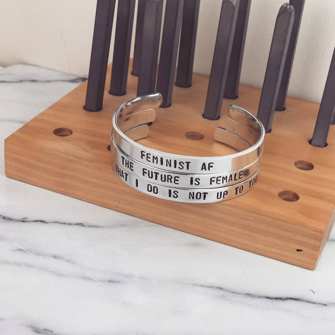Black Tied - Wholesale Cuff Bracelet - Feminist AF Bracelet | Feminism Empowerment Strength Rights3