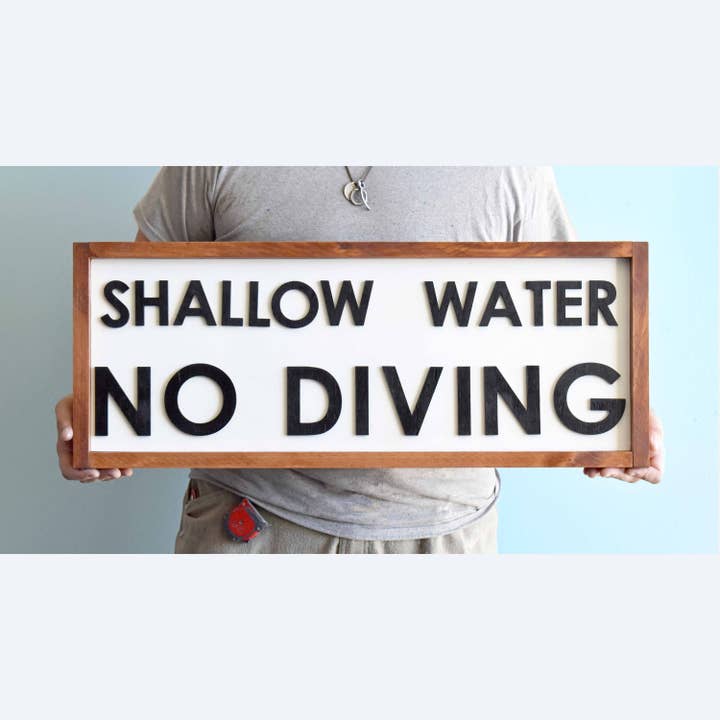 Pool Sign, Pool Decor, Pool Rule Sign, Deck Sign, Pool Deck, No Dive Sign, Pool Rules, Backyard Signs, Deck Signs, Patio Signs, Porch Signs for wholesale by Liberty Trade Corp