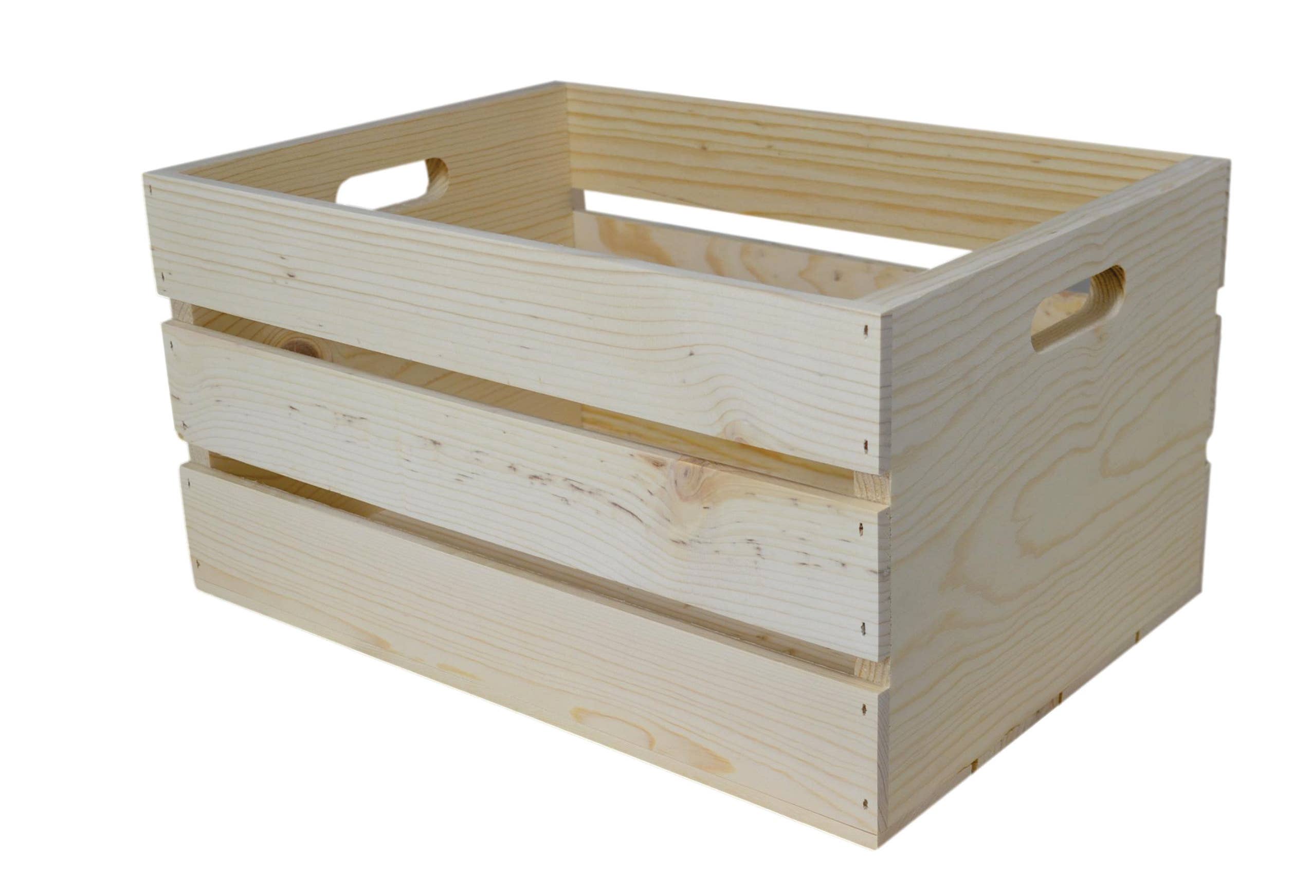 Poole & Sons Inc. - Wholesale Storage Bin - Wooden Crate Hand Holed 18″ (Bulk)5