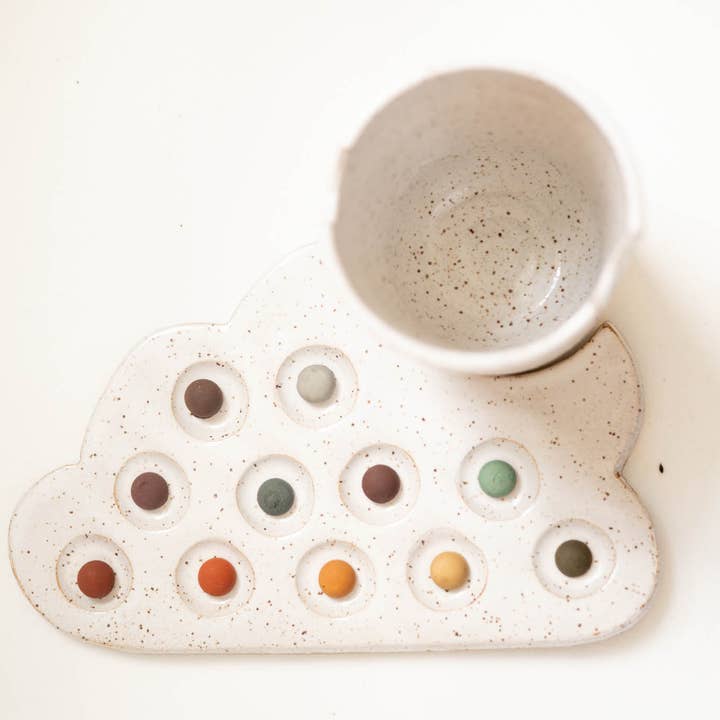 joye made clay - Wholesale Palette/Mixing Tray - ceramic nesting cloud palette and brush cup set8