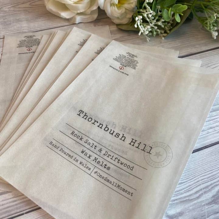 SR Creative Studio - Wholesale Gift Bag - Custom Logo Glassine Wax Melt & Candle Packaging Bag6